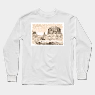 Alone in The Wild West, Gold Rush Long Sleeve T-Shirt